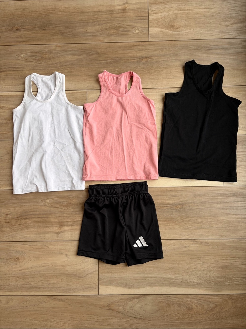 Girls Adidas shorts & tanks
